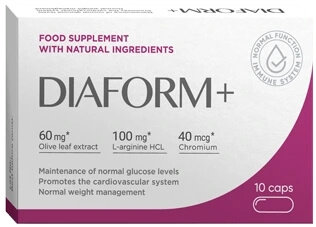 Diaform+ zāles cukura līmenis asinīs Latvija